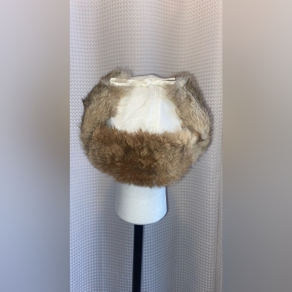 Men’s SIMONS Le 31 white Trapper Aviator Winter hat with genuine Fur size medium - Picture 4 of 16